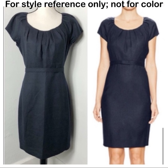 Elie Tahari Teal / Peacock blue green Sheath Dress NWT 14 (retail $298+tax) - Picture 7 of 10